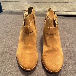 Michael Kors Tan Suede Ankle Boots